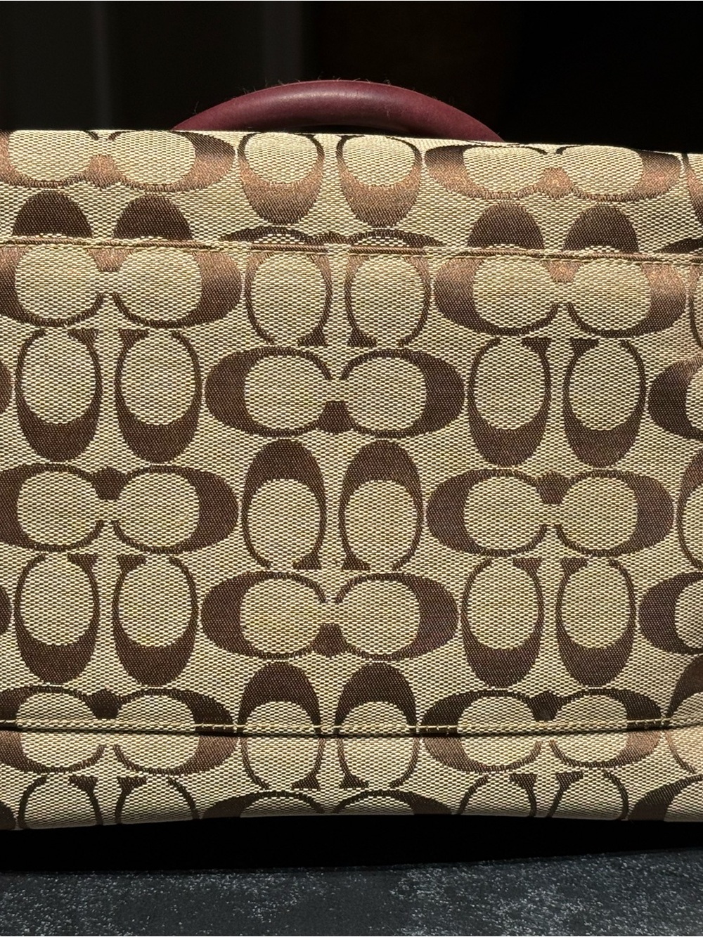 Rare Vintage 2004 Coach Special Edition Bleecker 7064 Satchel Suede Signature - Picture 6 of 10